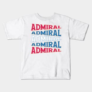 NATIONAL TEXT ART USA ADMIRAL Kids T-Shirt